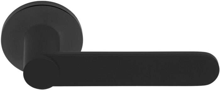 TENSE BB103-G massieve deurkruk geveerd op rozet mat zwart