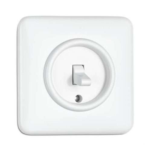 Inbouw tuimel schakelaar wit