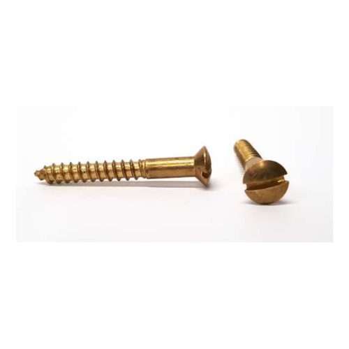 Houtschroef 2,5 mm messing LK