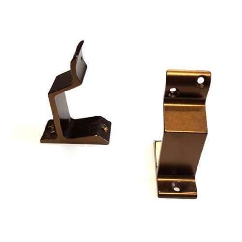 Leuninghouder aluminium brons kleurig