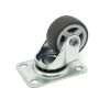 Zwenkwiel op plaat, wiel diameter 30 mm