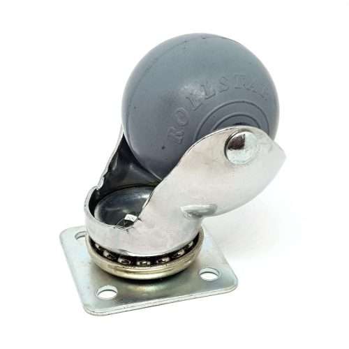 Zwenkwiel op plaat, wiel diameter 40 mm