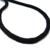 Katoen koord 6 mm zwart