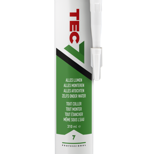 TEC7 WIT - alles afdichten, lijmen en monteren - koker 310 ml - polymeerkit