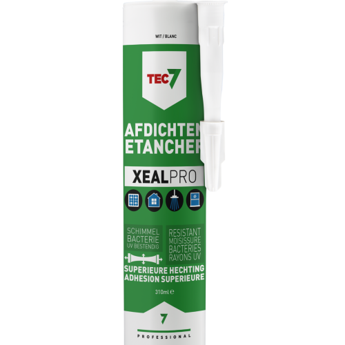 TEC7 Xeal Pro - diverse kleuren - koker 310 ml - siliconekit sanitairkit