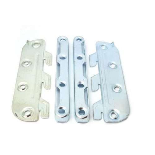 Ledikanthaken, setje bedhaken 2 stuks links - 2 stuks rechts, 130 mm
