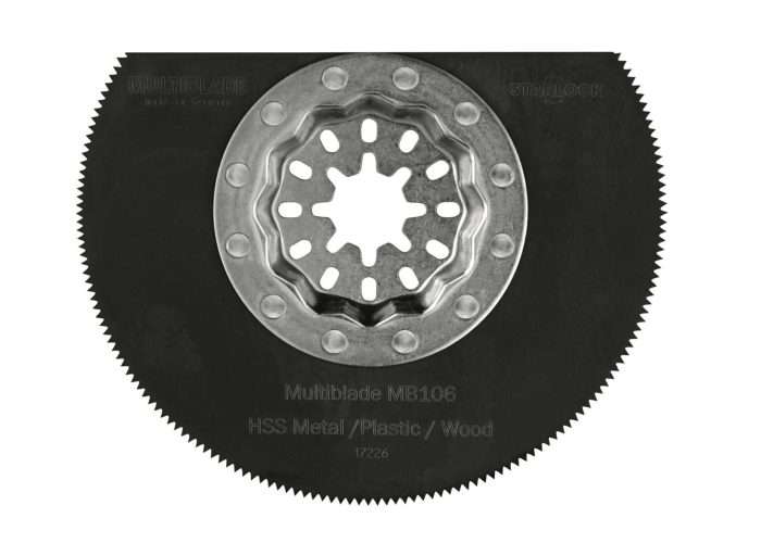 Multiblade zaagblad halve maan - starlock -voor hout - metaal tot 2mm - koper - aluminium - spijkers - pvc - kunststof