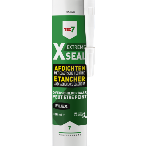 TEC7 X-Seal WIT - extreem flexibel - koker 310 ml - overschilderbare kit