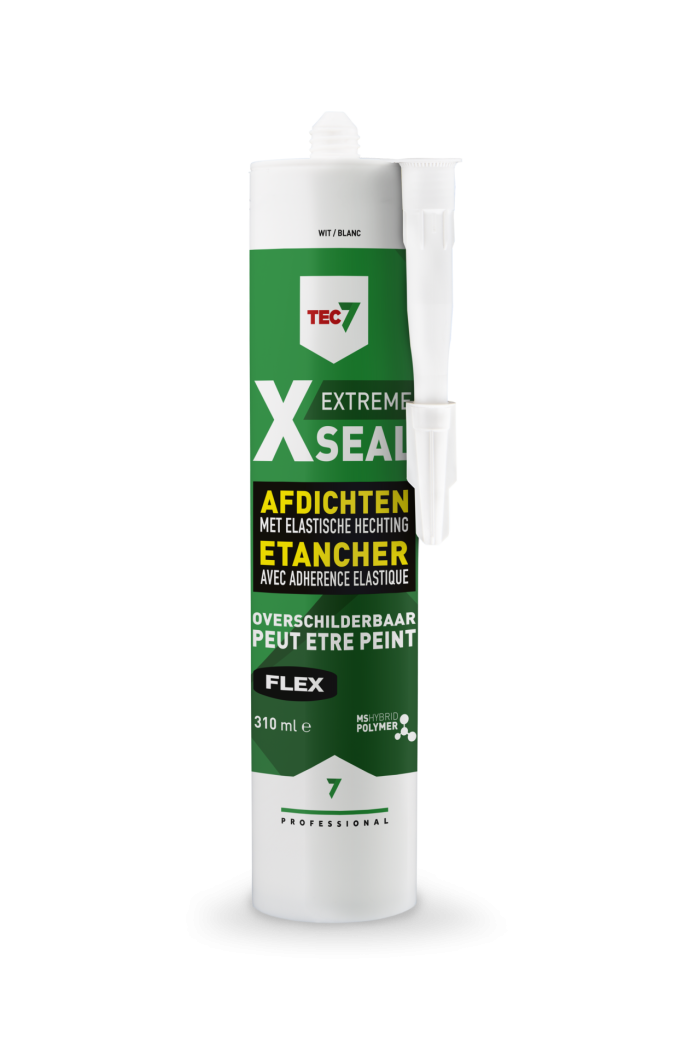 TEC7 X-Seal WIT - extreem flexibel - koker 310 ml - overschilderbare kit