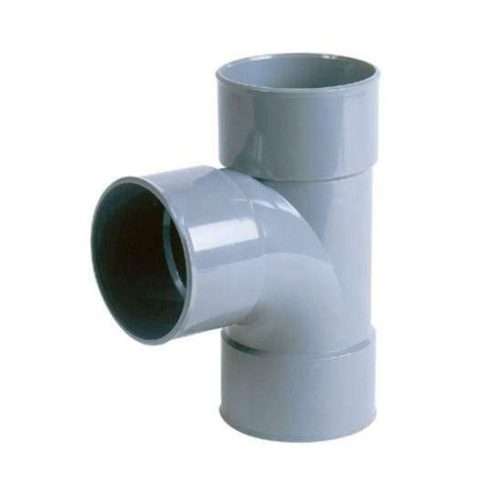 PVC T-stuk 90 graden 40 mm, mof - mof - mof