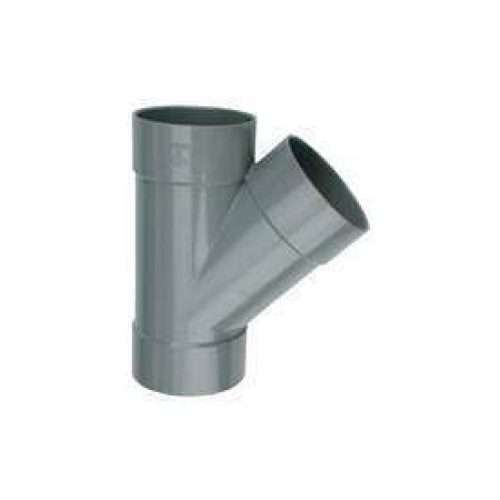 PVC spruitstuk - Y-stuk 45° 40 mm, mof - mof - mof