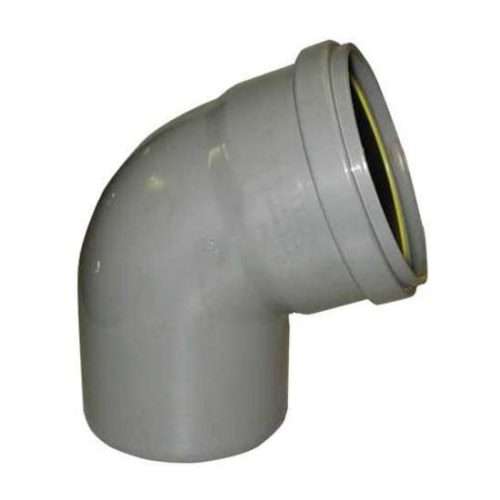 PVC overschuif bocht 45° 110 mm, mof - spie