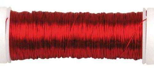 Rol ijzerdraad 0,5 mm, ca. 25 mtr - rood