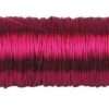 Rol ijzerdraad 0,5 mm, ca. 25 mtr - roze