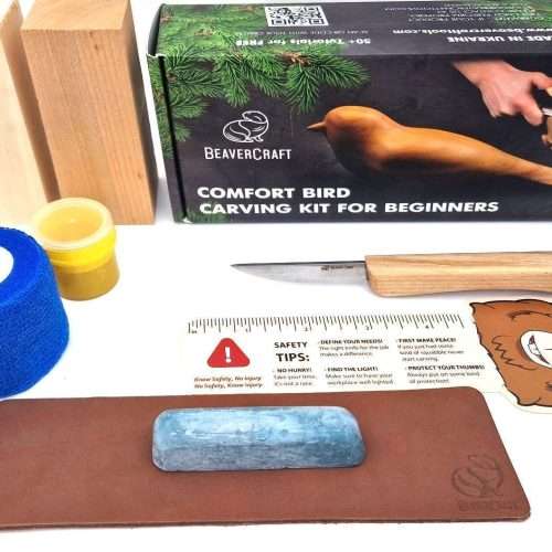 Beavercraft basis houtsnijset vogels