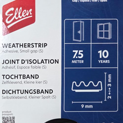 Ellen tochtband voor kleine kieren witte tochtstrip