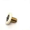 Douchedeur wiel - wit 26mm - afstandbus 12mm