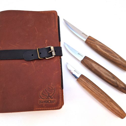 Beavercraft gift box - etui Sloyd knives carving set