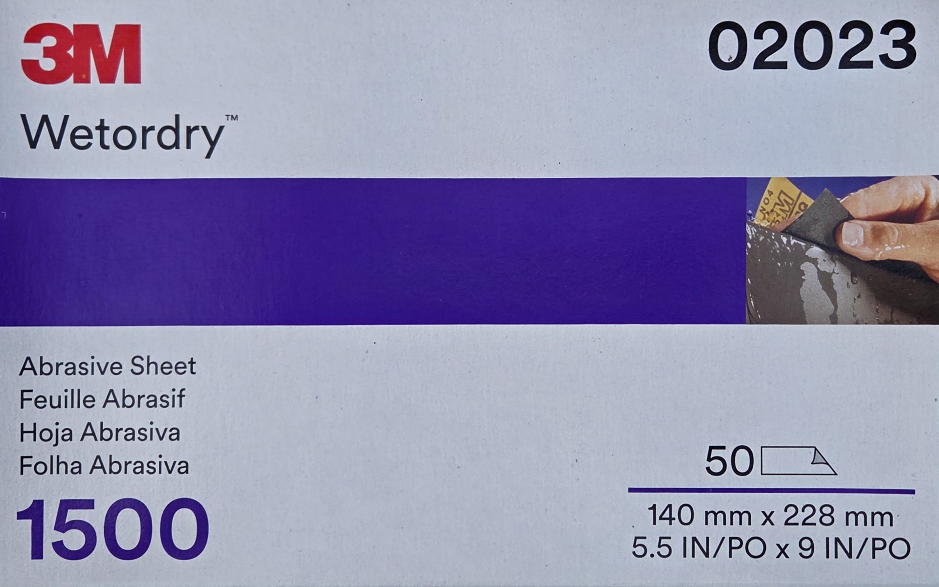 3M WetorDry waterproofschuurpapier - korrel 1500