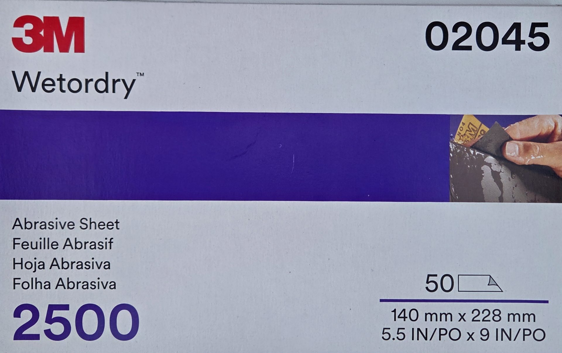 3M WetorDry waterproofschuurpapier - korrel 2500